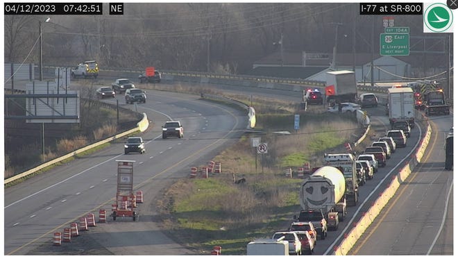 The northbound lane of Interstate 77 heading into Canton was closed at 7 a.m. Wednesday because of a crash. It reopened around 8:30 a.m.