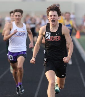 Hoover's Noah Johnson (right) has Stark County's top times in the boys 800 and 1,600 this season.