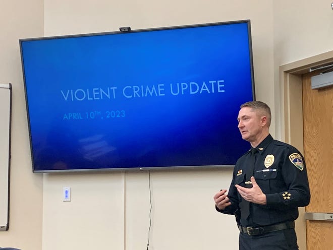 Canton Police Chief John Gabbard said Monday that while Canton has witnessed eight homicides so far this year, overall violent crime is down.