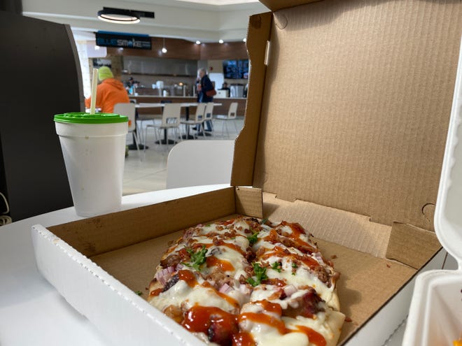 Blue Smoke is located in the food court inside Belden Village Mall.