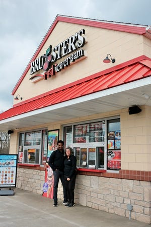 Shawn and Andrea Brown are the owners of Bruster's Real Ice Cream in Jackson Township.